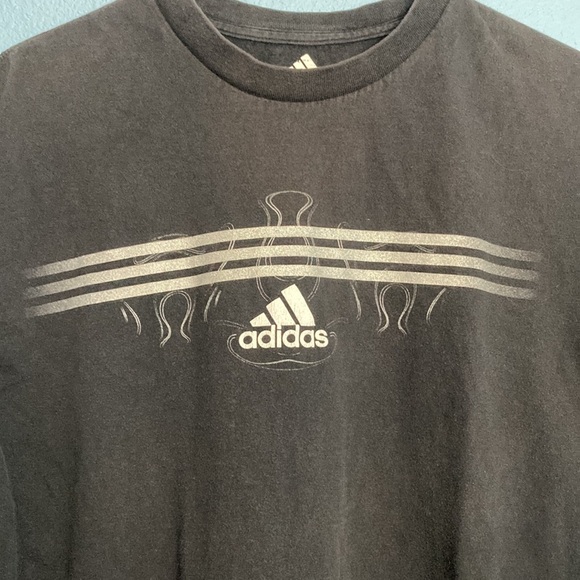 Vintage Adidas Logo Tee - Black - Size Small - Picture 2 of 3